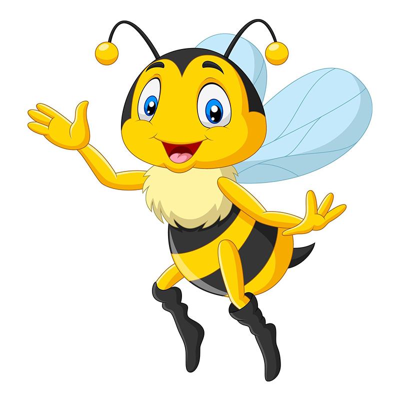 Cartoon kleine Biene hält Honig Aufkleber auf dem Auto Vinyl Aufkleber wasserdichte Dekoration Autoaufkleber