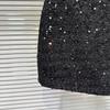 2025 Winter French Chic Sequin Tweed A-line Short Skirt