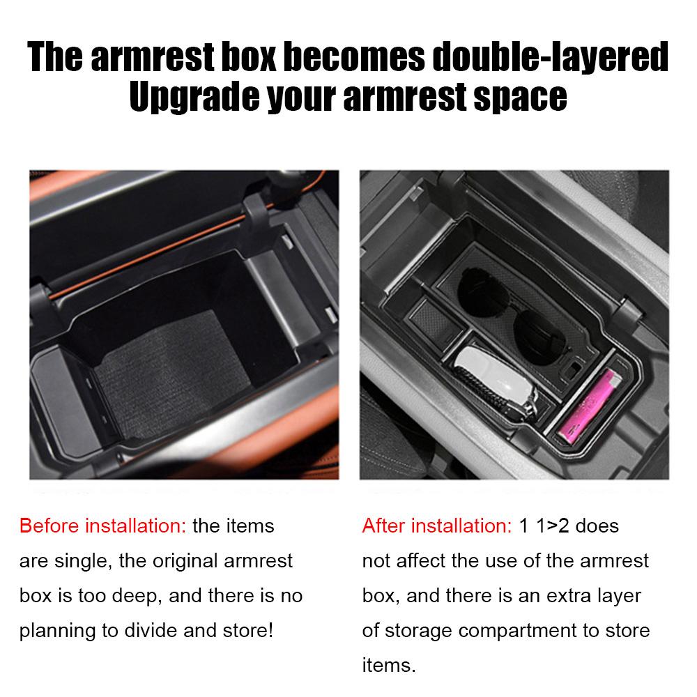 Center Console Organizer Tray Compatible with CX50 2025 2025 2025 Mazda CX-50 Accessories, Insert Console Tray Secondary Storage