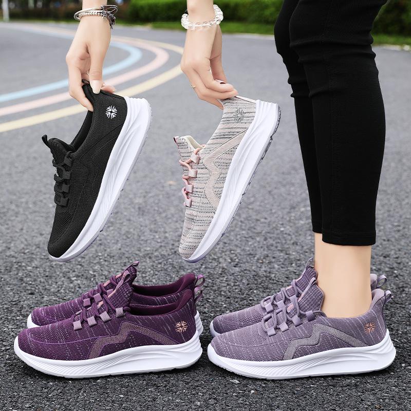 Fashion Comfort Flat Sole Sneakers Women 2024 Autumn New Mesh Breathable Casual Shoes for Women Running Women's Shoes Zapatos De Mujer