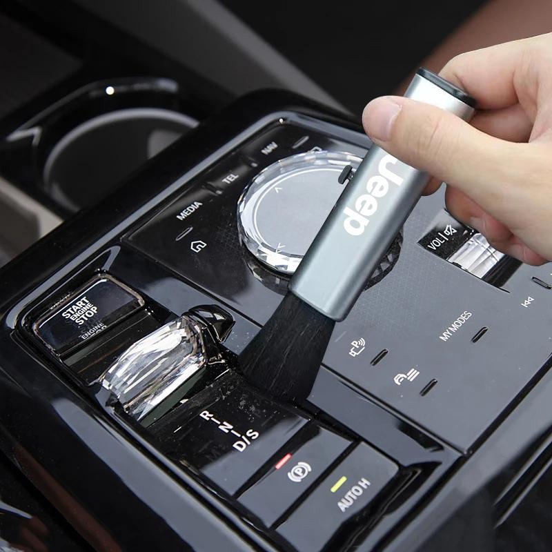 Für Jeep Auto Lüftungsschlitz Reinigungsbürste Auto Innenraum Staubentfernungs Werkzeug Tuch Für Jeep Renegade Wagoneer Avenger Recon Wrangler