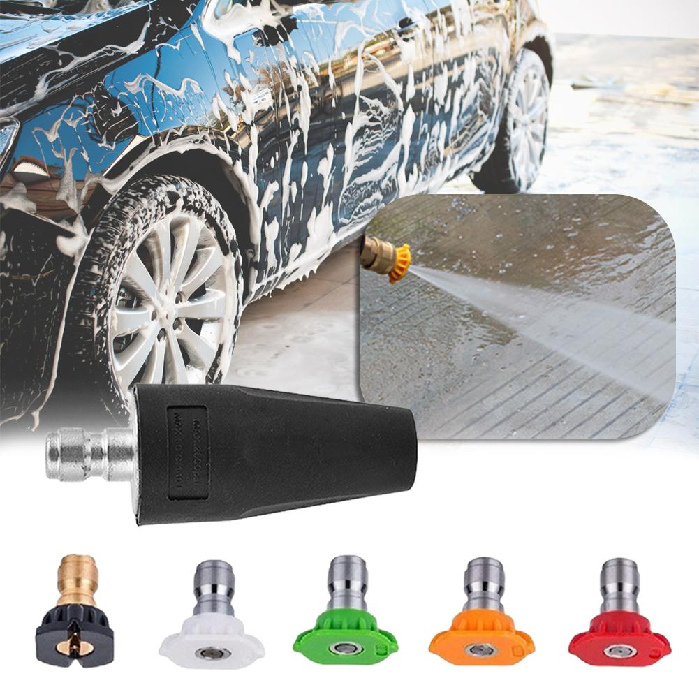 Car Washing Machine Nozzle 3600 PSI Rotating Dirt Blaster Turbo Nozzle with 1/4 Quick Release Plug Connector for Pressure Washer