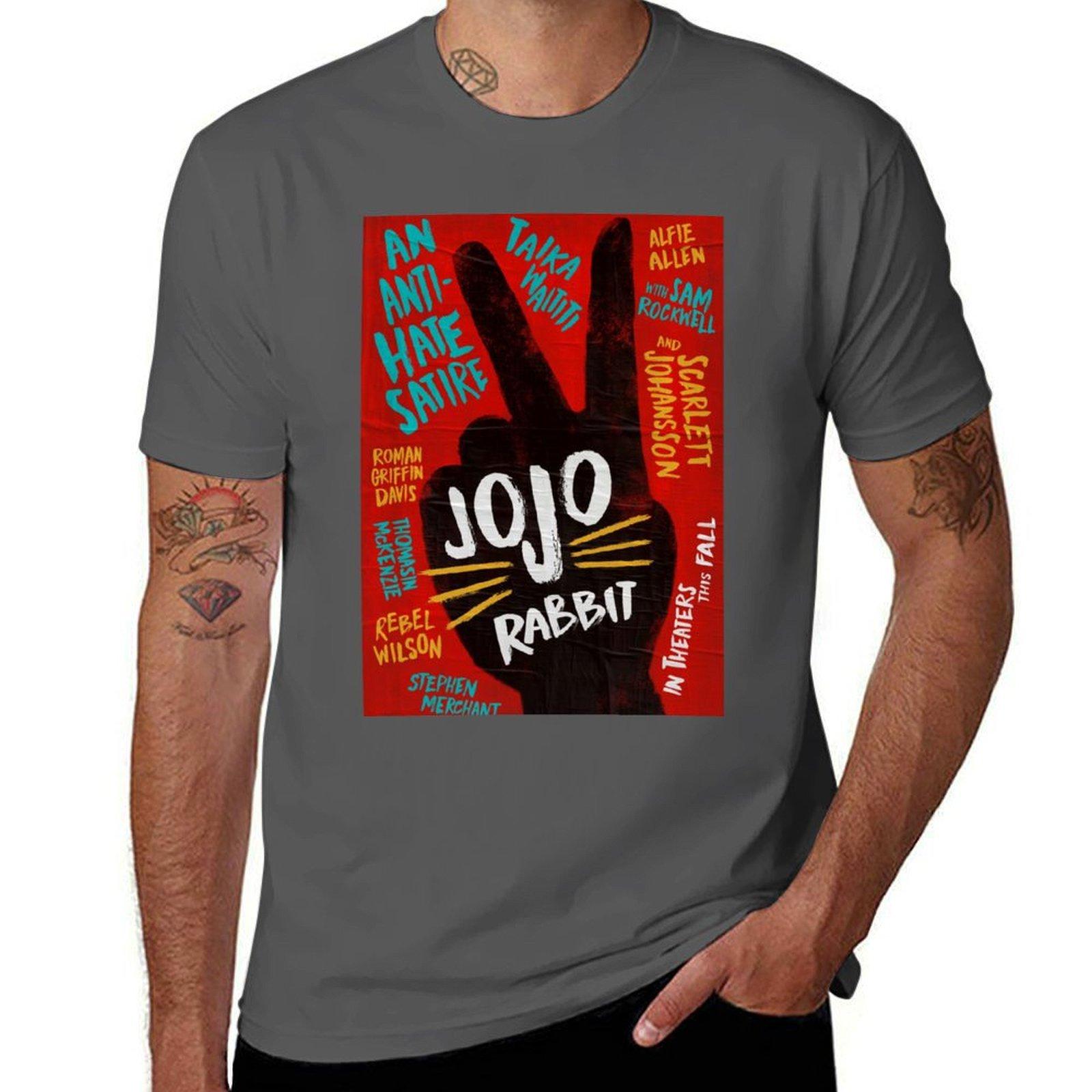 

Jojo rabbit Sticker TShirt Novelty Graphic Tee Shirt 4XL