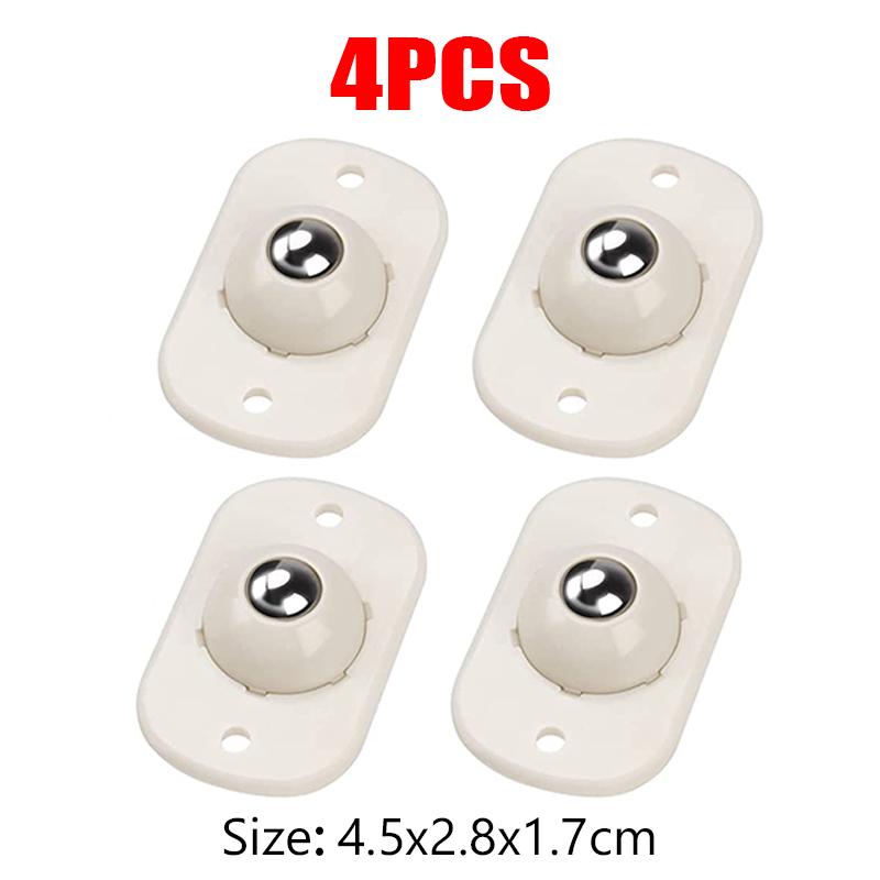 

4 шт. самоклеящиеся ролики из нержавеющей стали универсальный шкив 360° вращение мебель шкаф ролики колеса вращающиеся движущиеся ролики