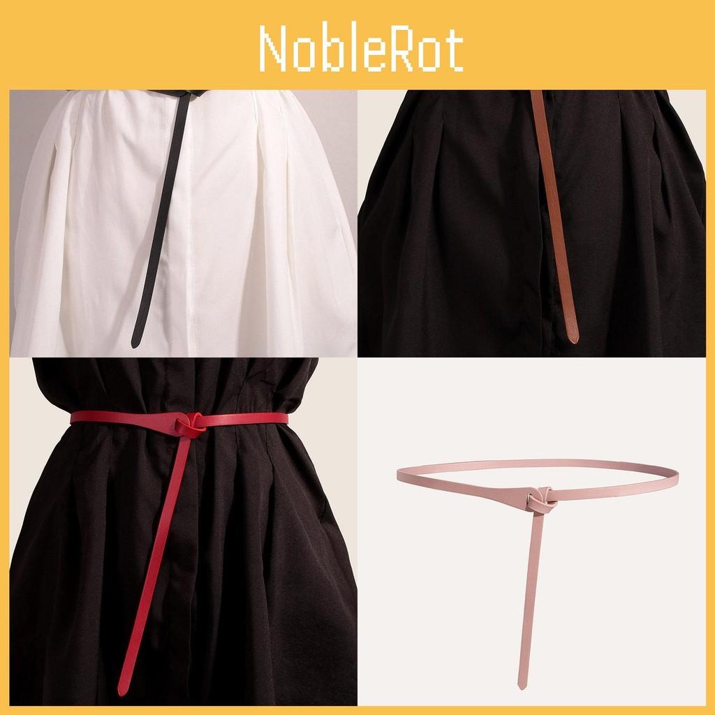 Pu Waist Simple Belt For Dresses With Adjustable Pin Buckle For Women
