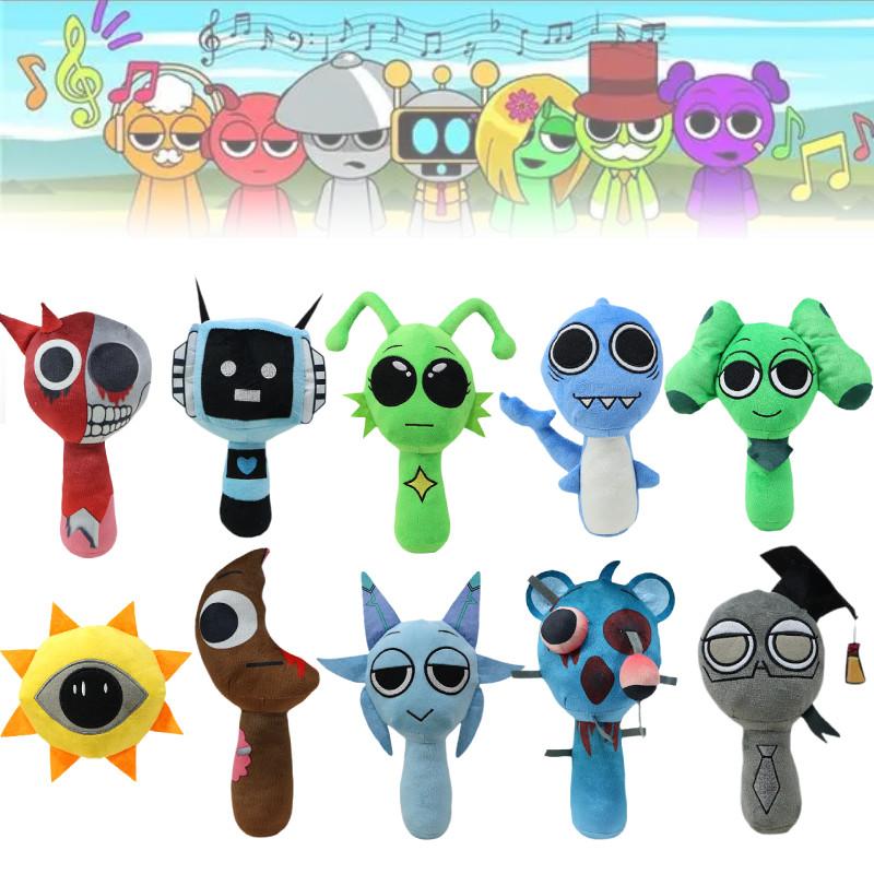 Sprunki Plush Incredibox Toy Cartoon Stuffed Animal Doll Kids Collection Gift