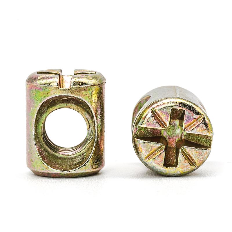 82-Piece Zinc-Plated Hex Head Furniture Screw and Hammer Nut Set