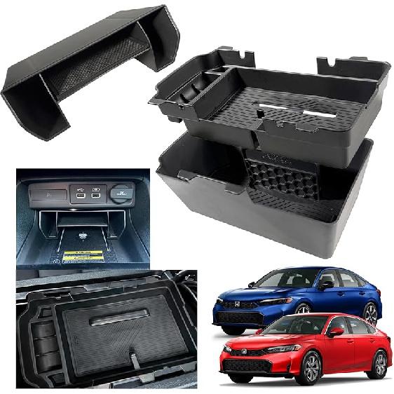 2024 2025 2026 Civic Center Console Organizer Tray For   Honda Civic 11Th Gen Sedan Hatchback LX EX Sport  Accessories Civic  Central Console