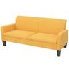 VidaXL Ensemble de canapés 2 pcs Tissu Jaune