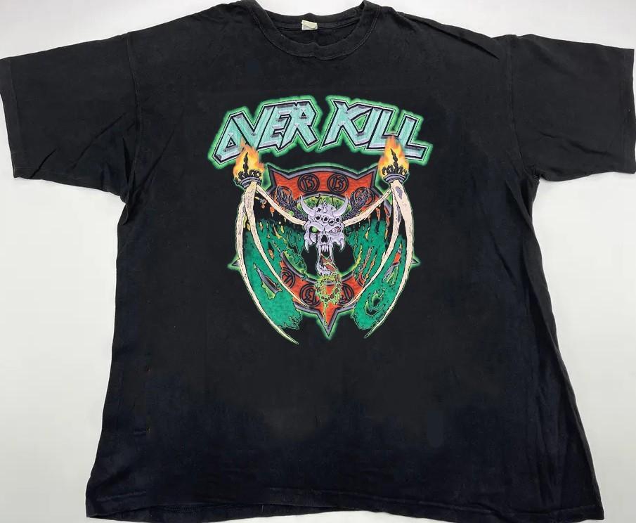Overkill band 100% cotton unisex back shirt QT7364 XXXL