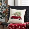 Merry Christmas Christmas Pillow Cover Snowflake Christmas Tree Pillow Cover  Holiday Party