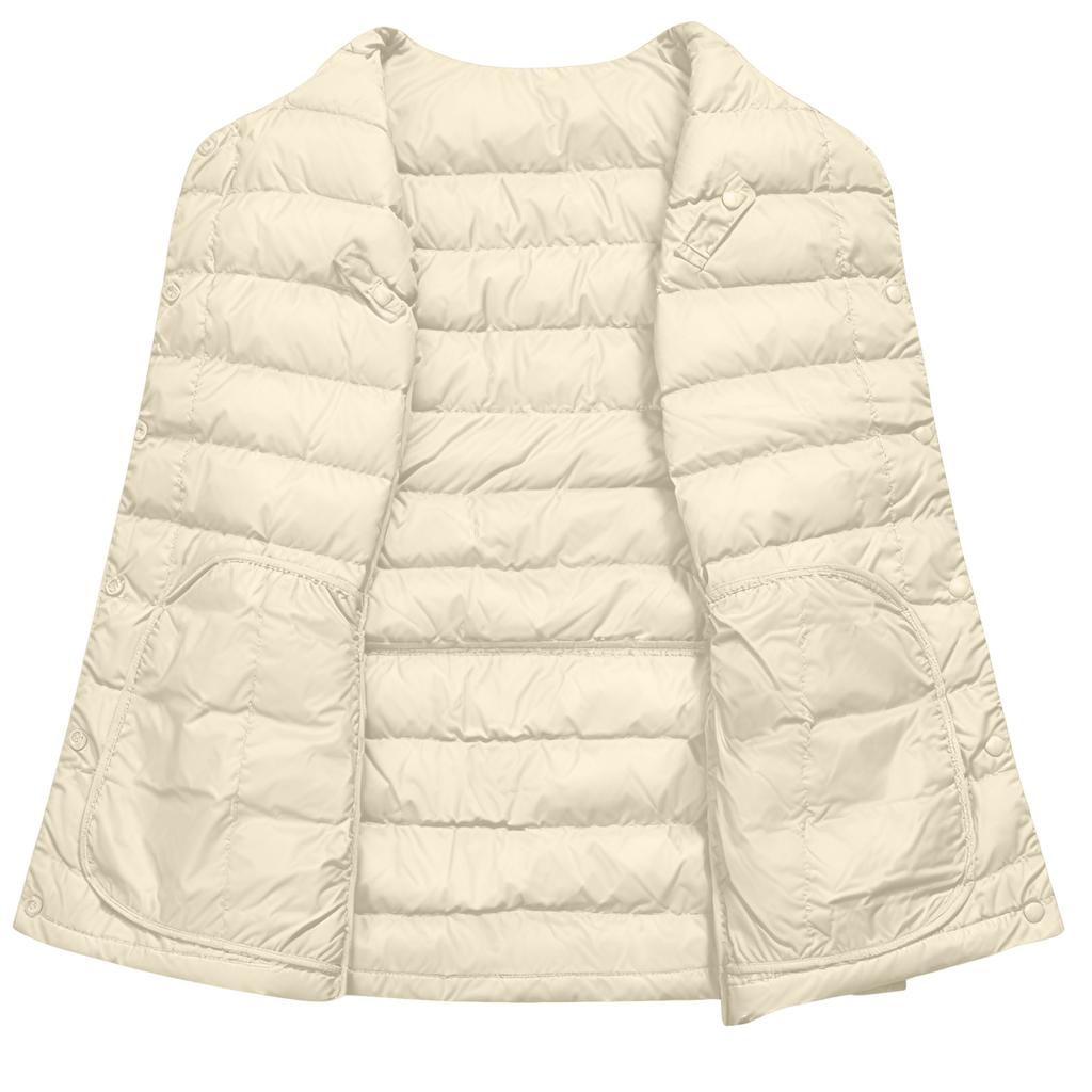 Women's Fashion Light Jacket Stand Collar Multicolor Zipper Button Coat