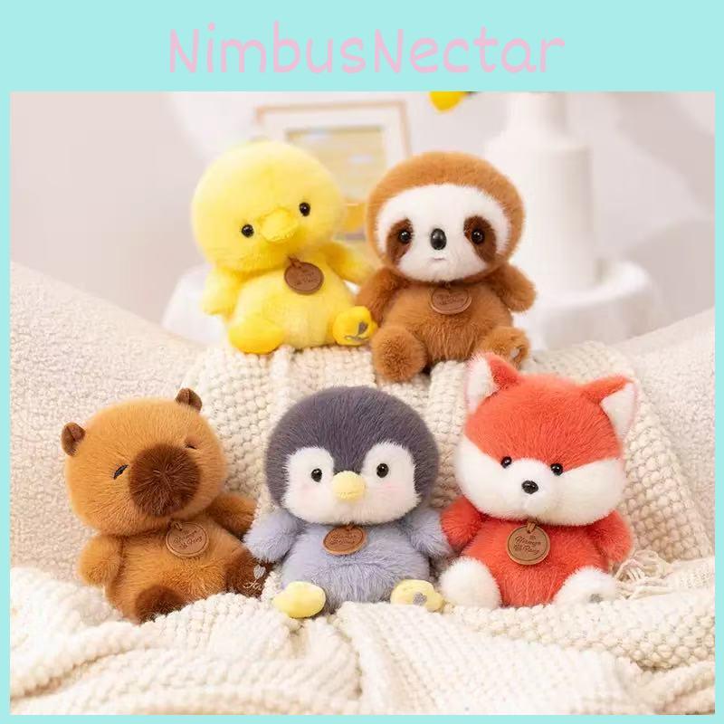 Elephant Panda Dinosaur Penguin Cartoon Animal Sitting Plush Pendant Doll