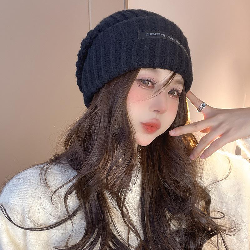 Ear Protection Warm and Cold Proof Knitted Hat  Large Head Circumference  Face Showing Small Wool Blended Japanese Cold Hat for Men