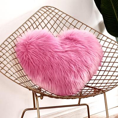 Heart Shaped Like Plush Throw Pillow Case Cushion Cover