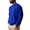Herren Lockere Passform Rundhals Sweatshirt T-Shirt, Farbe Vielseitiges Lässiges Oberteil für den Arbeitsweg