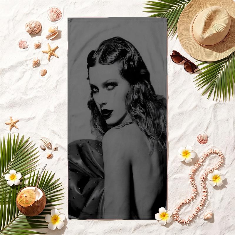 Taylor Swift (14) Soft Beach Towel Stylish Beach Pool Towel for Summer Seaside Vacation Travel