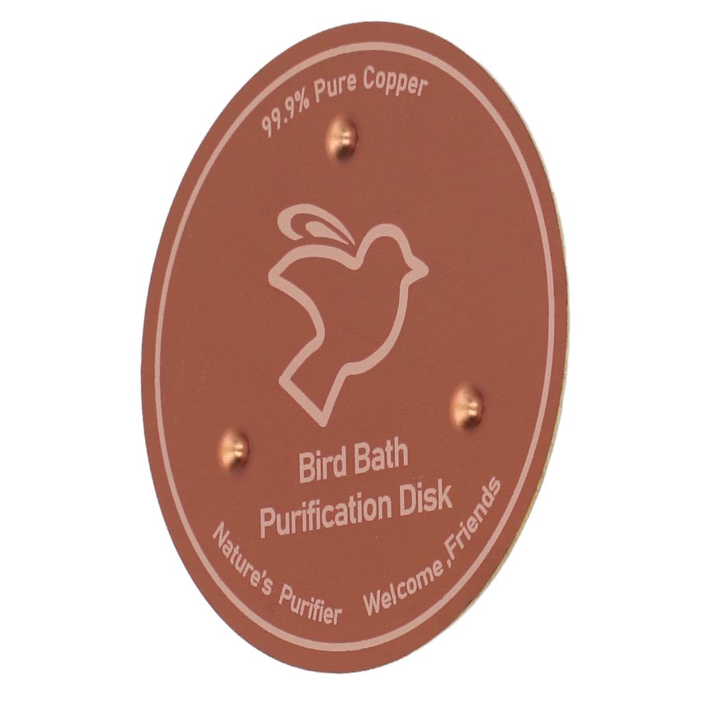 Bird Bath Copper Disk Bird Bath Purification Disk Birdbath Accessories with Triple Point Support
