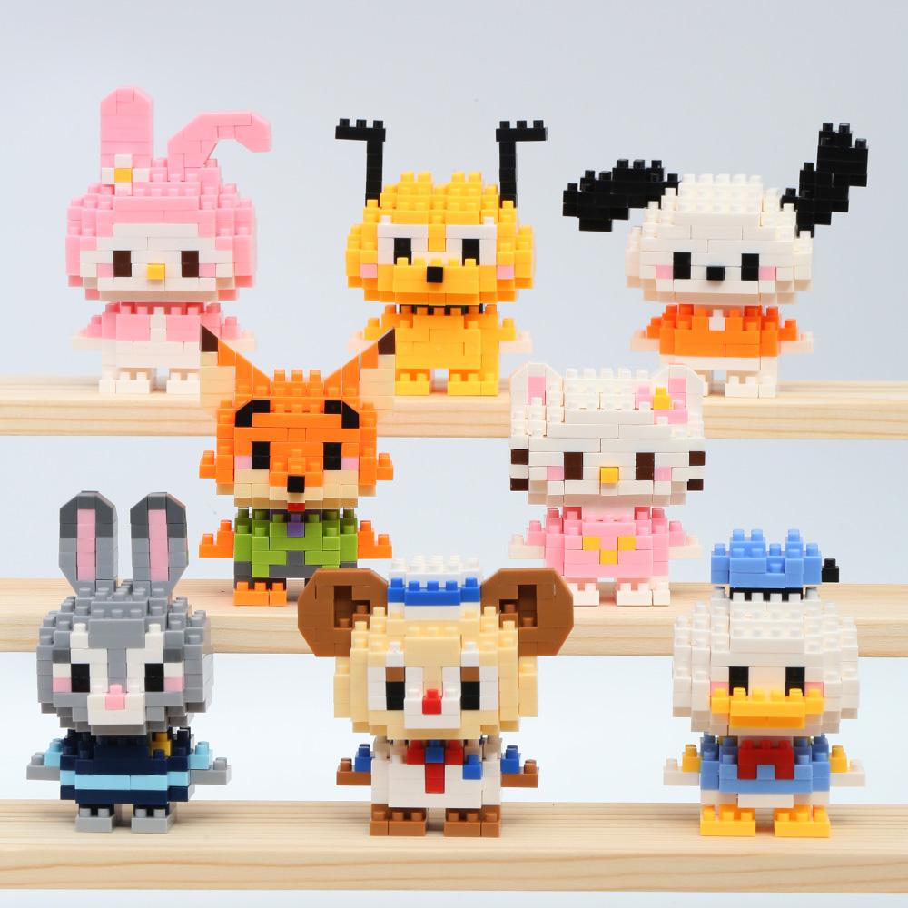 Disney Bouwstenen Stitch LinaBell voor kinderverjaardagscadeau animepersonage Prinses Linabelle mini speelgoed bouwstenen