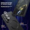 Magnetic for Samsung Galaxy S26 Ultra/S26+/S26 Phone Case, Luxury Matte Soft Silicone Metallic Luster, Camera Lens Protector