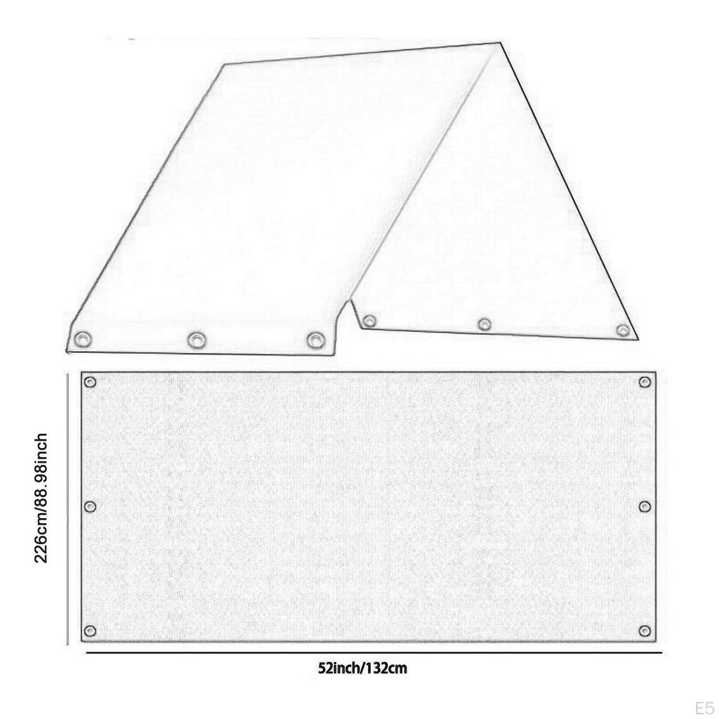 Outdoor Playground Roof Replacement Canopy Weatherproof Tarp Shade Sail for Yard