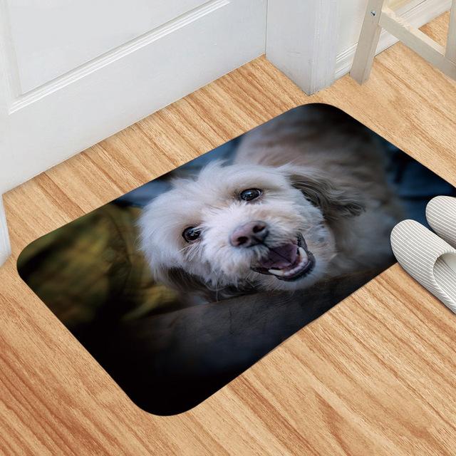 Dinosaur Pattern Wolf Pattern Floor Mat Bathroom Door Mat SofaPet Mat Corridor Balcony Non -Slip Decorative Carpet