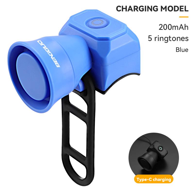 Electronic Horn 120db Waterproof Electric Bicycle Bells for Adults Kids Mountain Bike/Scooter/Stroller Multi functional speaker