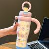 Water bottle Big Mac thermos cup Large capacity water cup Female new 1011 ladies straw Office ice cup