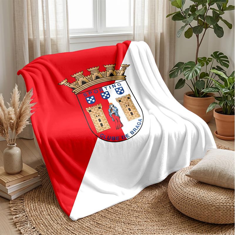 Braga FC Soft Flannel Fleece Blanket Lightweight Cozy Warm Throw Blanket For Sofa Bed Home Decor