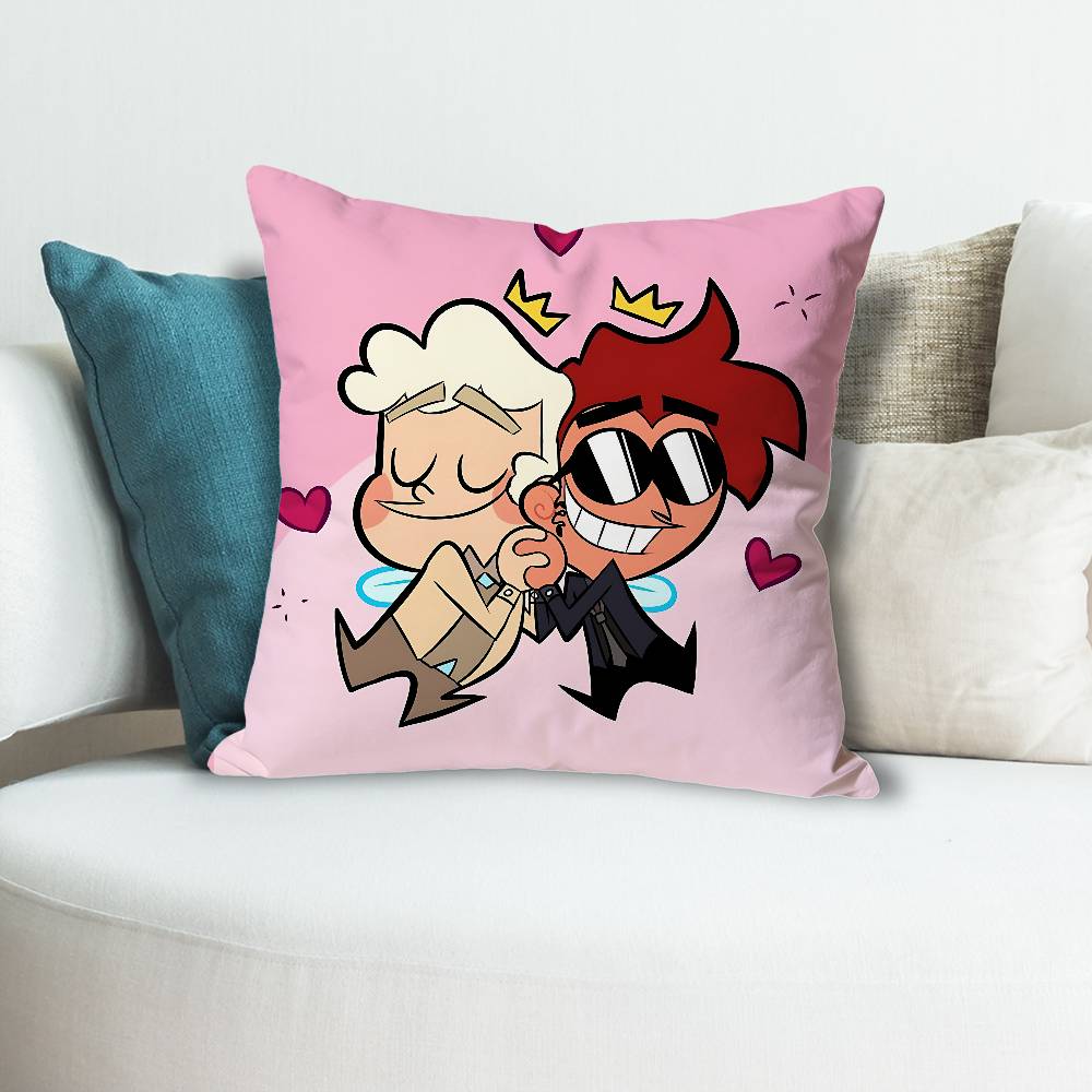 

GGood OOmens TV Anime Celebrity Merchandise AllMatch Printed Pillow Case Sofa Car Office Room Decoration Protector 30x30 cm