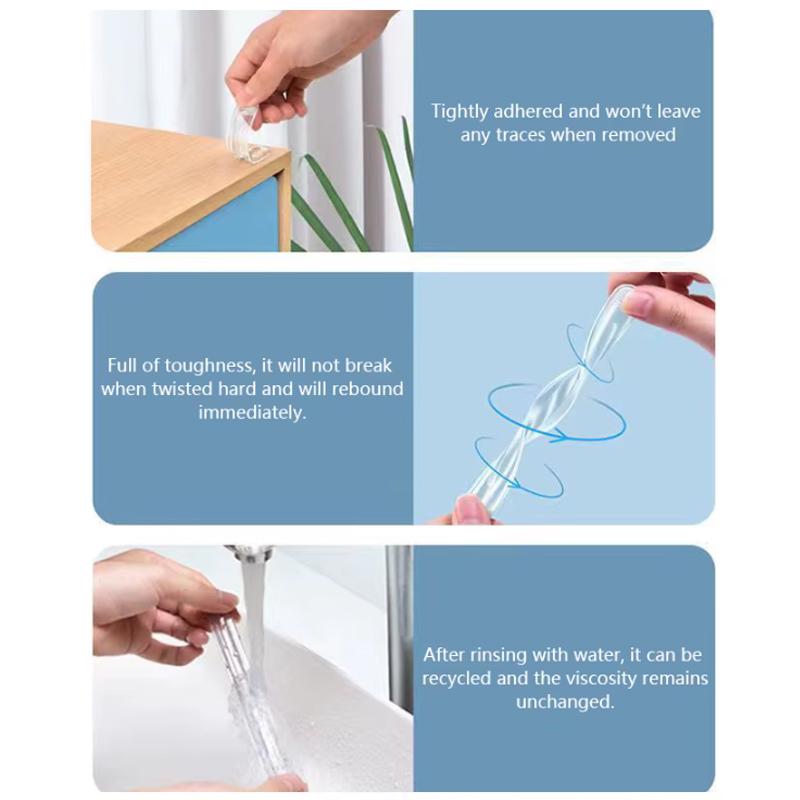 1 Set Self Adhesive Silicone Clear Bumpers Wall Protector Furniture Refrigerator Door Cabinet Glass Mute Buffer Anti-crash Pad