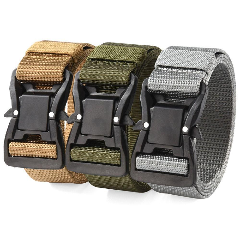 Quick Release Alloy Buckle Waistband 125 140 160 180cm Training Weave Waist Band Canvas Strap