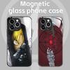 Fullmetal Alchemist Anime Hot  Phone Case For iPhone 16 15 14 13 12 11 X XR XS 8 Plus Mini Pro Max Glass Magnetic Case