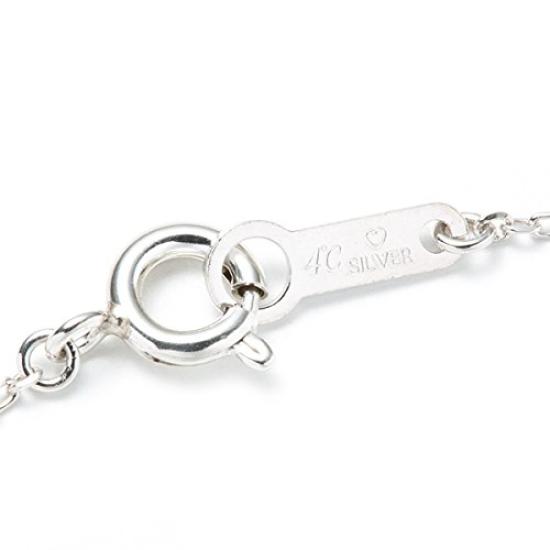 Gift Wrapped Open Heart Pendant Necklace with September Birthstone and Sapphire [Set] 4℃ Women's (Product Number 111614121815)