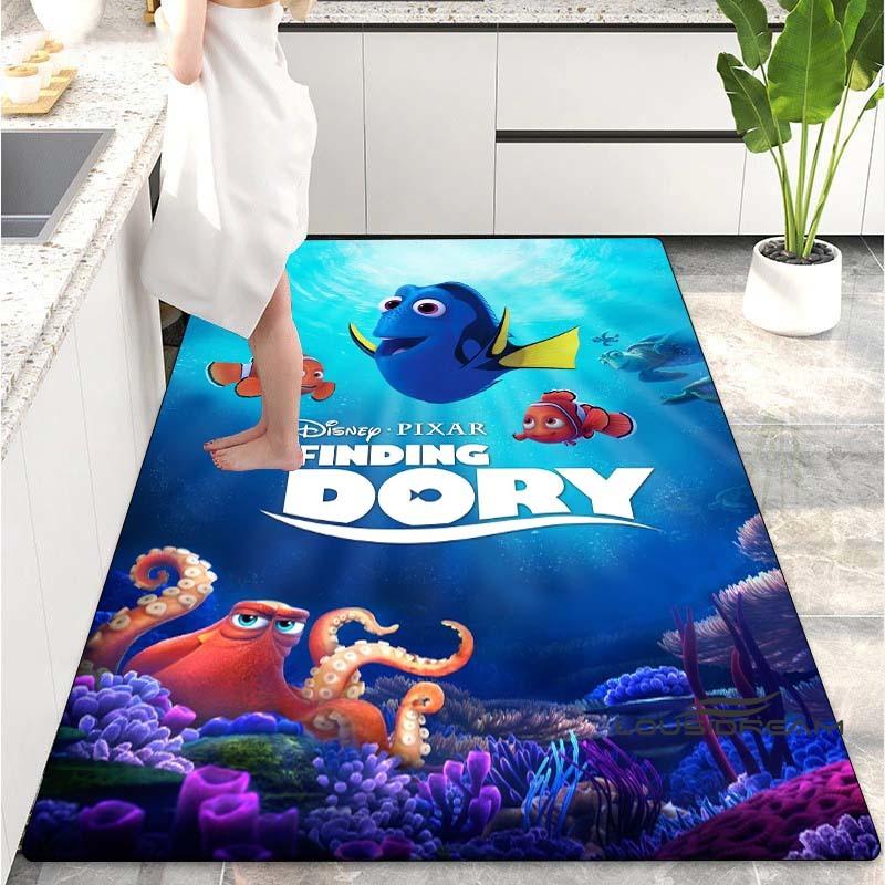 Il Tappeto Cartone Animato Alla Ricerca di Nemo È Adatto per Decorare il Soggiorno, la Camera da Letto, il Divano e la Cucina. È un tappetino antiscivolo.