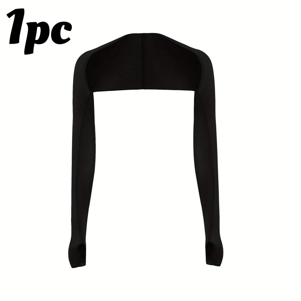 1pc Women's Ice Silk Arm Sleeves, UPF 50+ Sun Protection Cooling for Running Cycling Fishing, UV Blocking Breathable Sports