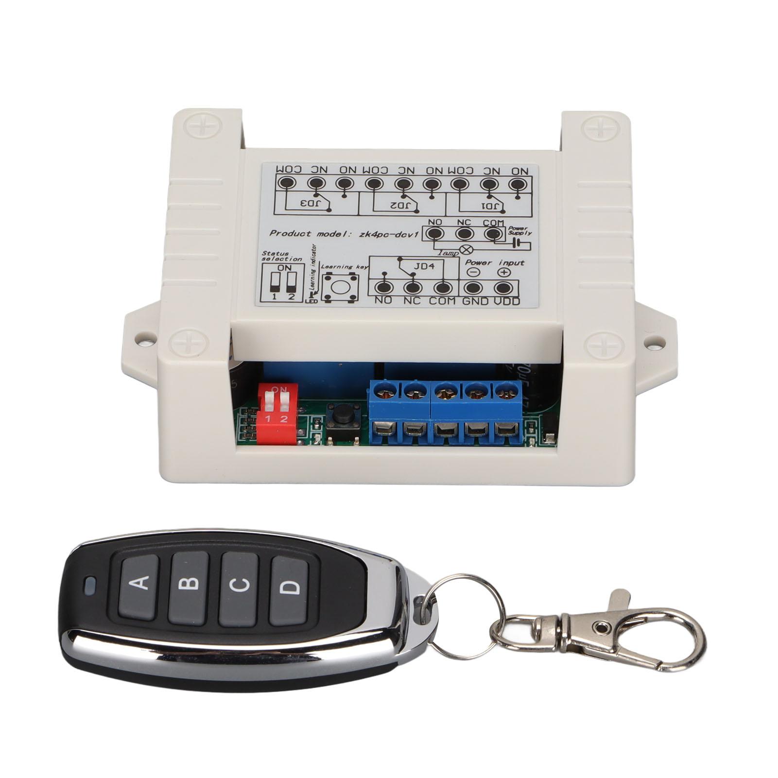 

Беспроводной пульт дистанционного управления 4-канальный 433 МГц передатчик-приемник для электрической двери постоянного тока