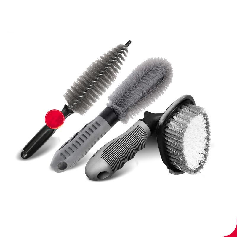 Powerful Car Tire & Wheel Hub Cleaning Brush Set