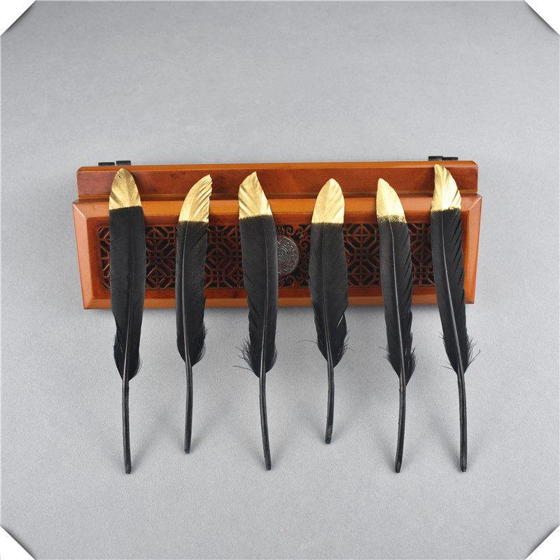 10/20 Stück Goldene Entenfedern DIY Handarbeit Dekoration Hochzeit Hut Federn für Schmuckherstellung Traumfänger Federn Basteln 10-15CM