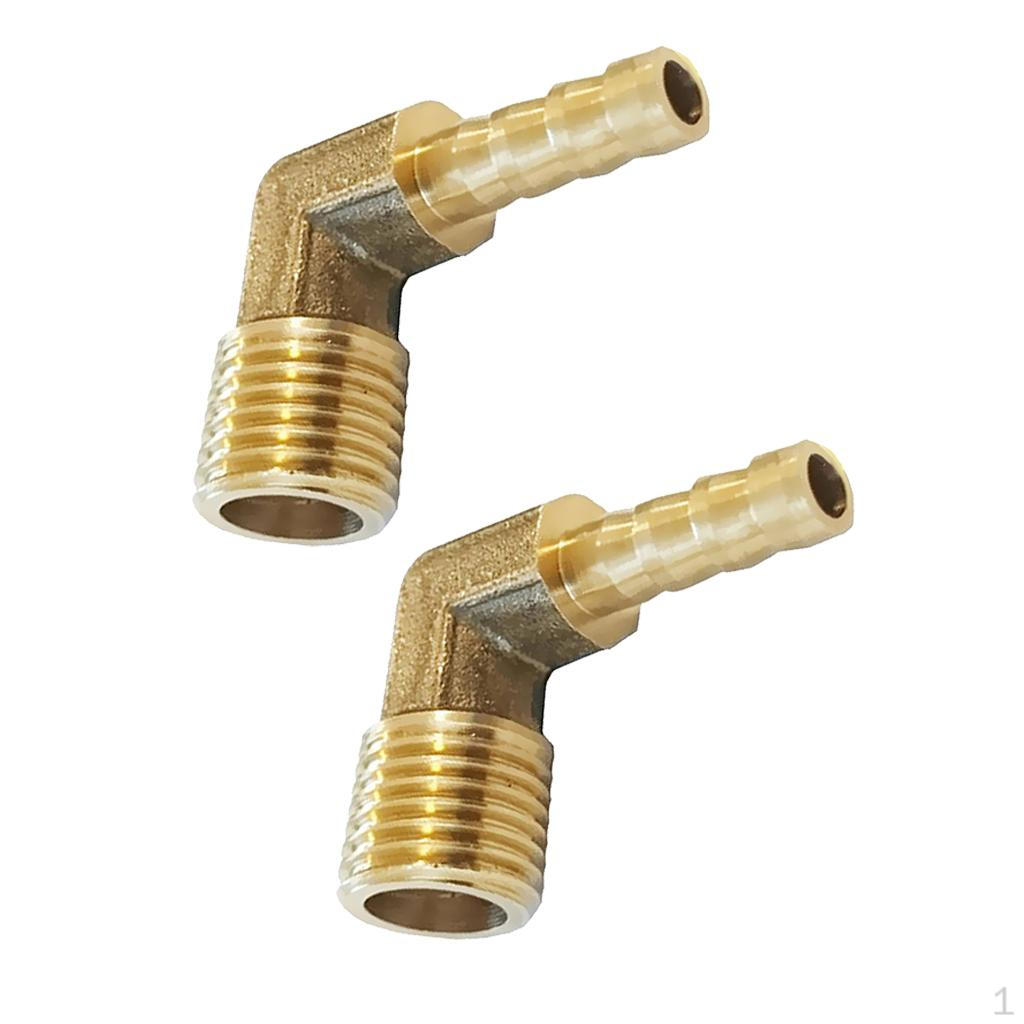 

Шланг для топливного газа, трубка BSP, от 1/4 дюйма до 6 мм + 8 мм, 90 градусов, латунный локоть, мужской адаптер с зазубринами
