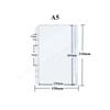 Clear PVC Loose Leaf Pouch Compatible with A5 A6 A7 Ring Binders Flat Pull Design for Easy Access Durable Plastic Material
