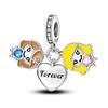 New 925 Silver Color Family Brothers and Sisters Charms Beads Fit Qikaola 925 Bracelets Fine DIY Birthday Jewelry