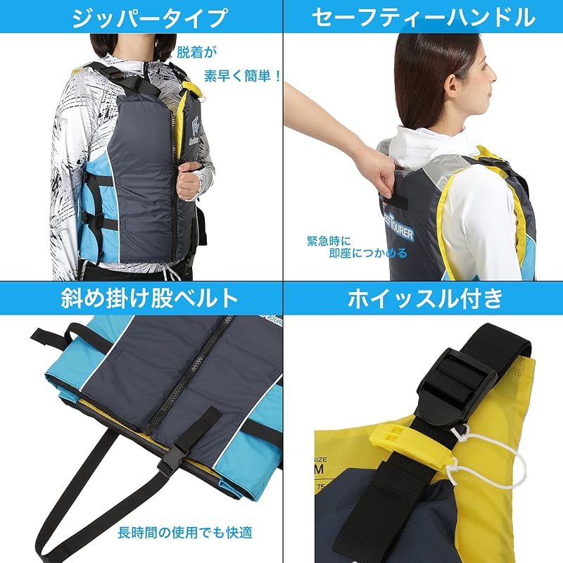 Reef Tourer Snorkeling Vest SV-1600, Size M, Blue
