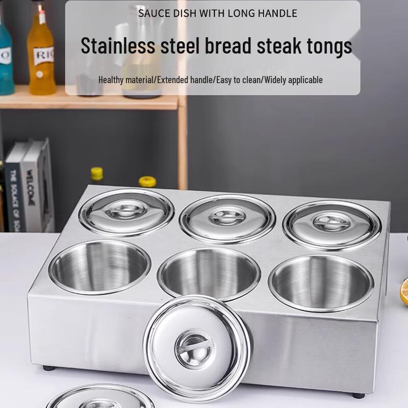 Six-Grid Seasoning Box with Spoons