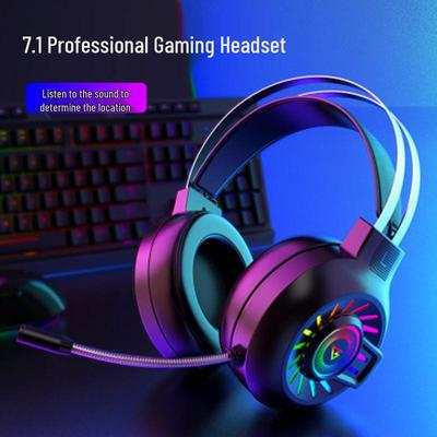 H300 RGB Leuchtende On-Ear-Kopfhörer - Gaming-Headset mit starken Bässen für E-Sports und 'Chicken Dinner'-Siege.