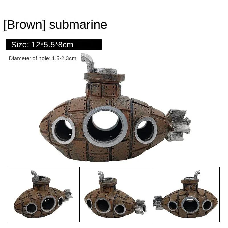 Pryskyřičné ponorkové ozdoby Akvarijní dekorace do akvária Úkryt jeskyně pro ryby a krevety Krajinářské doplňky pro akvarijní ryby