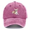 Chihuahua Hunde Druck Baseballkappe Verstellbar Polyester Vintage Haustierliebhaber Unisex Lässige Sonnenhut
