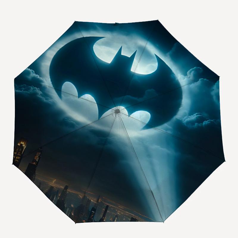 

1pc Batman Automatic Folding Umbrella - Compact 8-Rib Design,Festive Gift for Friends & Family, Compact Umbrella 21118