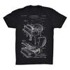 Piano Patent Leather T-shirt Soft Quality Cotton T-shirt Soft and Comfortable Personality Deconstructed Casual Short Sleeve Tops