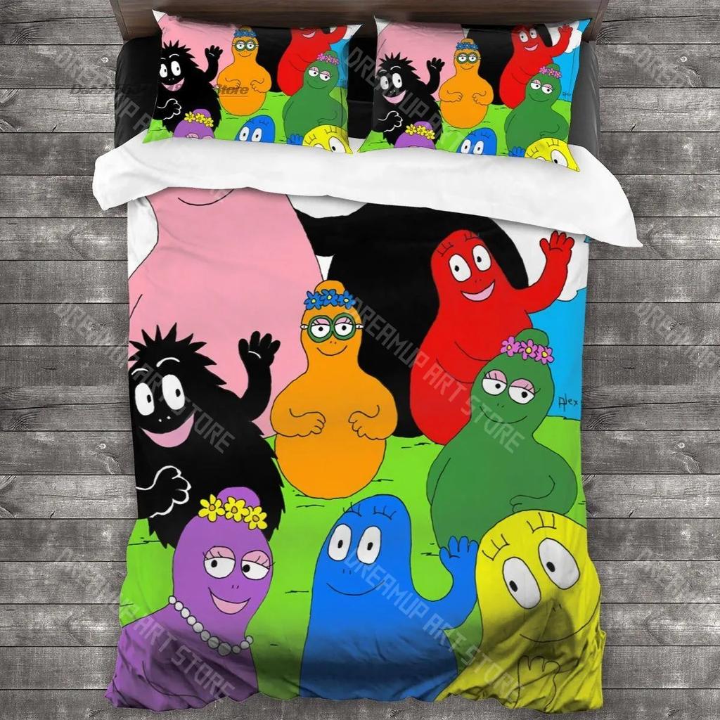 3D Print Cartoon Barba-Papa Bedding Set Single Twin Full Queen King Size Bed Set Aldult Kid Bedroom Duvetcover Sets